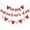 Style 3, variant on Happy Valentines Day Banner, Red Glittery Valentines Day Party Decorations, Valentines Day Garland, Valentines Photo Props, Heart Decorations, Wedding Anniversary Party