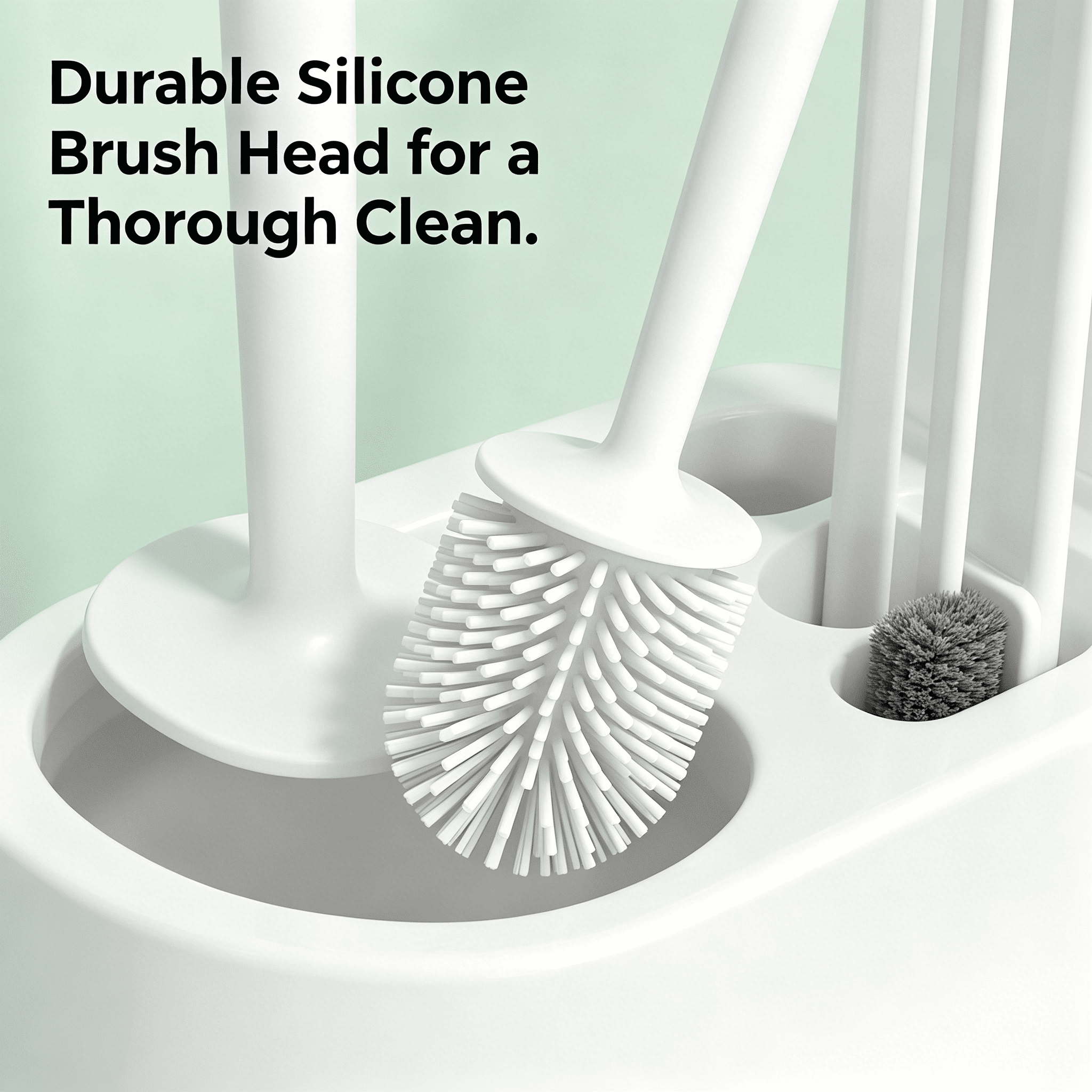 ACDANC 2026 New Toilet Brush Toilet Bowl Brush and Strong Bristles Long Brush and Heavy Base for Bathroom Toilet for Bathroom,Restroom,Shower,Portable Toilet