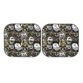 thumbnail image 7 of Bingfone Ink Graffiti Owl Windshield Sun Shade 2-Piece Foldable Car Front Window Sunshade for Most Sedans SUV Truck - Large, 7 of 7