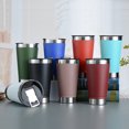 thumbnail image 2 of Vaso de cerveza fría de 473 ml con tapa abridora de botellas, termo de acero inoxidable, tazas de café para té, vasos térmicos, artículos para beber, 2 of 5
