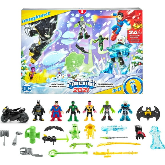 Imaginext DC Super Friends Advent Calendar, 24 Mystery Toys