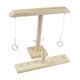 thumbnail image 1 of Aro de madera con asa para cordón, juego interactivo para bebé, desvío de lanzamiento de mesa, 1 of 4