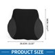 thumbnail image 4 of Almohada lumbar para asiento de coche Unique Bargains Soporte de espuma viscoelástica Diseño ergonómico 36x39.5x9cm Poliéster Negro 1 Pc, 4 of 6