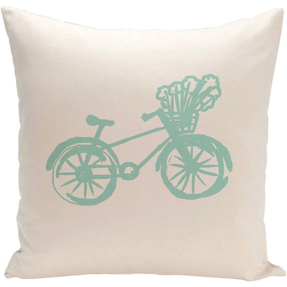 Simply Daisy 16" x 16" Polyester Decorative Outdoor Pillow, Blue (1 count)