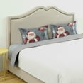 thumbnail image 3 of Yayeee Pillowcase Standard Size Set of 2 Satin Wrinkle Resistant Pillow Case, Christmas Santa, 3 of 8