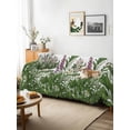 thumbnail image 3 of Spring Botanical Couch Cover, Watercolor Floral Flowers Leaves Retro Rustic Sofa Cover Blanket for 1 Seat Cushion, Sectional Sofa Slipcover Furniture Protector for Living Room Bedroom 71''x91'', 3 of 9