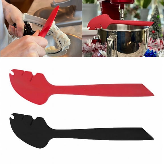 Yhuaoa Silicone Spatula for Mixer Beater Scraper, Non-Stick Spatula for Baking, Scraping, Mixing, Cooking, Heat-Resistant Spatulas for Mixer Accessories, Multipurpose Kitchen Tools