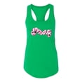 thumbnail image 2 of Wild Bobby, Pray Bubble Letters Inspirational/Christian Women Racerback Tank Top, Kelly, Medium, 2 of 6