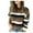 Black, variant on Herrnalise Women's Knitted Crop Tops Ladies Round Neck Long Sleeve Personality Stitching Striped Fashion Sweater Pullover Jumper Sweaters