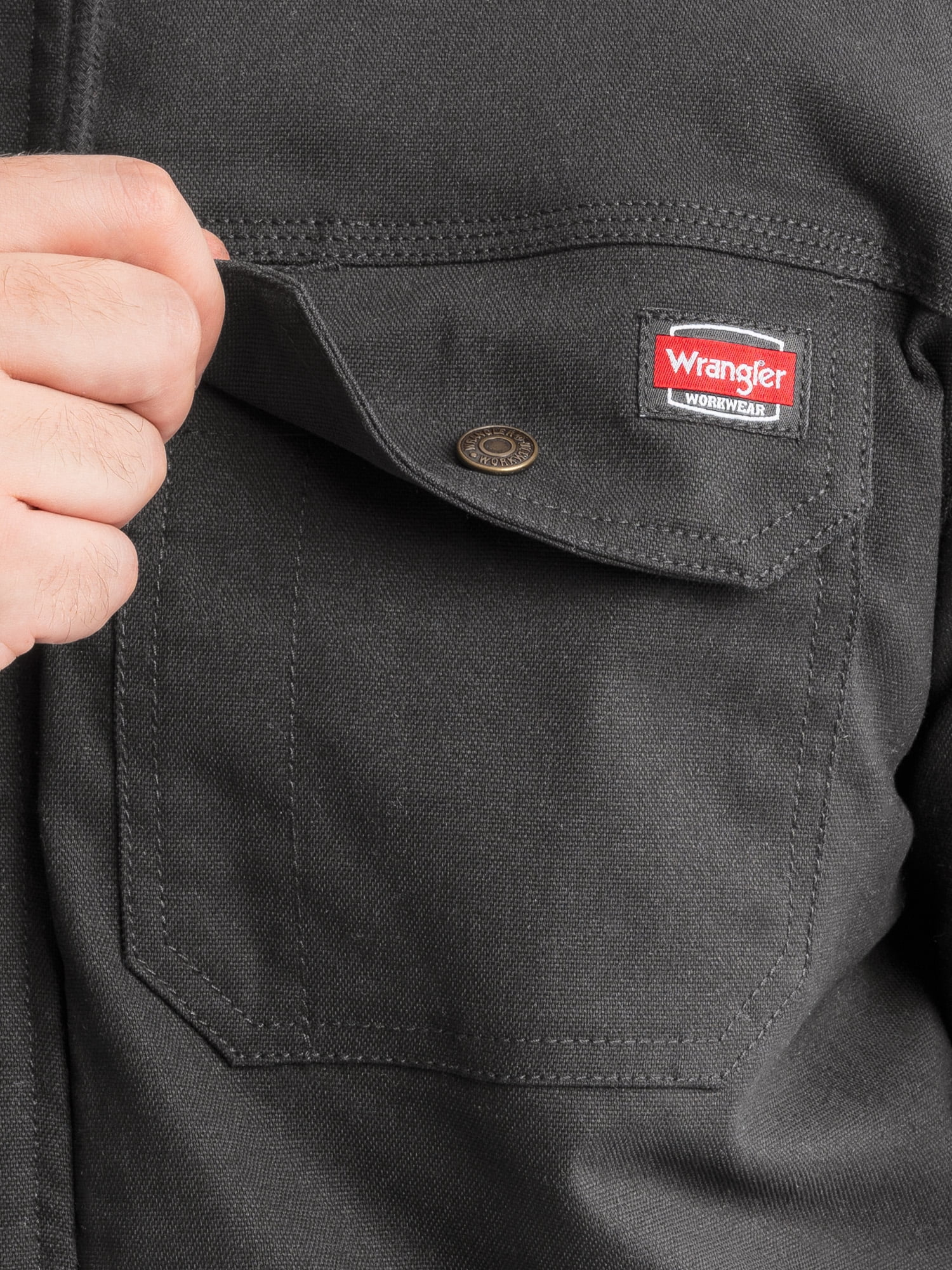 Wrangler Workwear Men's Sherpa-Lined Duck Jacket, Size S-3XL (Regular & Extended Sizes)