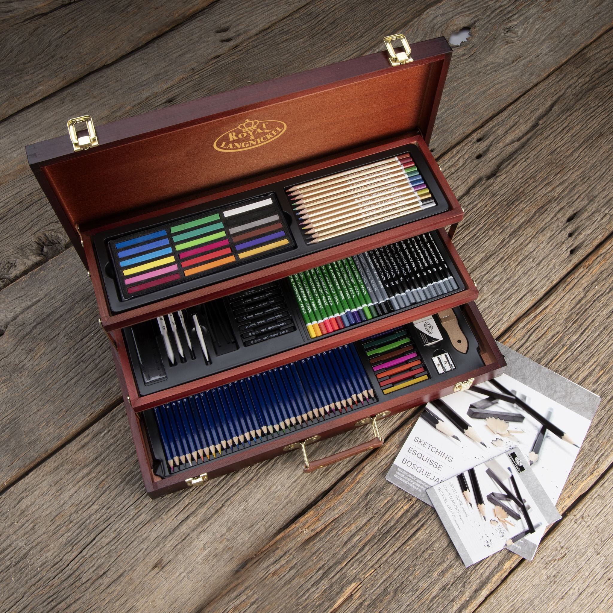 Royal & Langnickel Essentials™ 134pc Sketching & Drawing Box Art Set