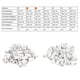 thumbnail image 1 of Kit De Herramientas De Tuerca De 100 Piezas De Tuerca, Tuercas De Inserto Roscadas De Cabeza Plana Galvanizada De Aluminio Para Equipos Automotrices, Mecánicos Y Otros Equipos, 1 of 7
