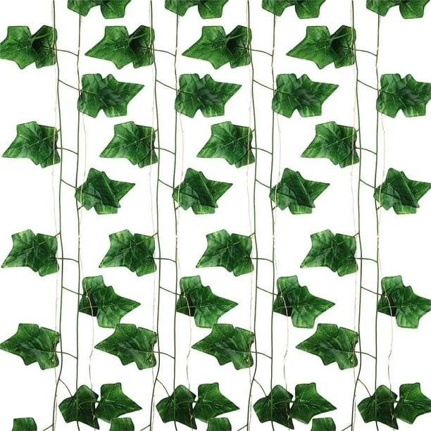 15 Pack Fake Vines for Room Decor Artificial Ivy Garland with Clip Green  Flowers Hanging Plants Faux Greenery Leaves Bedroom Aesthetic Decor for  Home