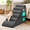 Dark Grey 30" H, variant on 7-step Dog Stairs For High Beds 30-33 Inches Tall Dark Grey