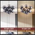 thumbnail image 3 of Longree Electroplating Black Bubble Ball Chandelier, Blown Glass Pendant Light Fixture for Children's Rooms, Bedrooms, Living Rooms - 16x12 inch, 3 of 7