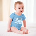 thumbnail image 3 of Cuter Version of Daddy - Baby Clothes - Funny Newborn Bodysuit Outfits for Boys And Girls Sky Blue-style 3months, 3 of 7