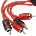 thumbnail image 2 of 2 Pack 6 Ft RCA Cable OFC Interconnect DS18 R6 Competition Rated Performance Red, 2 of 3
