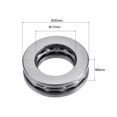 thumbnail image 3 of Thrust Ball Bearings Chrome Steel Single Directions Steel Cage, 17mmx30mmx9mm, 3 of 5