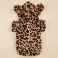 thumbnail image 1 of KEINXS Cozy Leopard Print Hooded Pet Jacket for Small to Medium Dogs - Warm Autumn/Winter Coat  Machine Washable, 1 of 6
