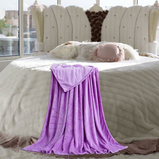 Affordablo Anti-Static Fuzzy Soft Blanket Microfiber Fluffys Cute Blanket, Blanket Sofa Blanket Bedspread Living Room Blanket Living Room Blanket Sofa Puritys Color, Color Anthracite