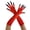 A, variant on 1 Pair Stretchy Fabric Horror Gloves Eerie Long Mittens With Sharpened Paw Great For Themed Parties