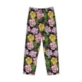 thumbnail image 4 of Xecao Colorful Roses Men's Straight Lounge Pajama Pants: The Ultimate in Comfortable Sleepwear, 4 of 9