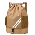 thumbnail image 3 of Mochila Oxford Tela Moda Casual Hombres Suave Cordón Natación Bolsa Caqui, 3 of 9