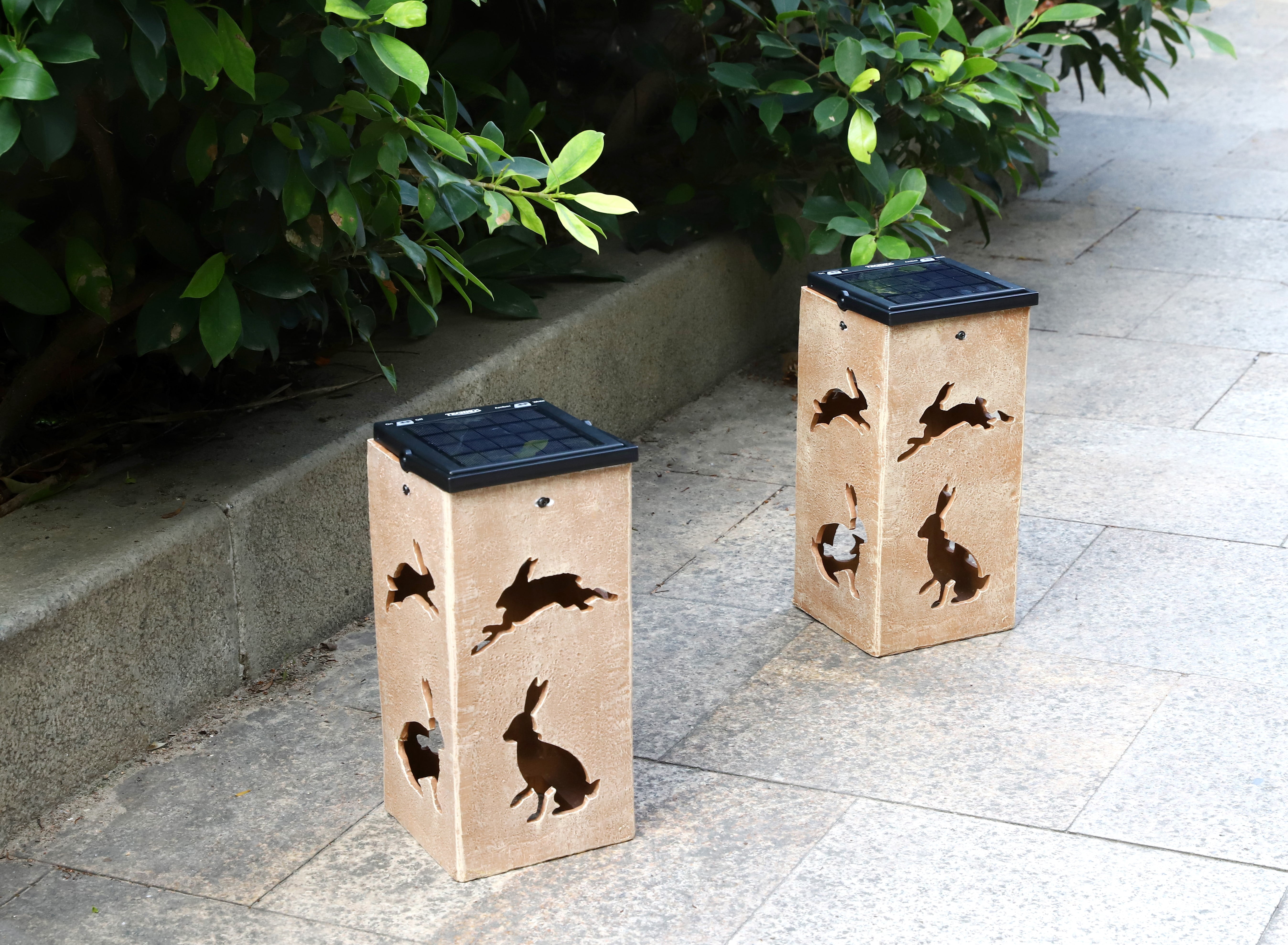 Solar Decorative Portable Lantern - Rabbit