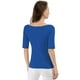 thumbnail image 5 of Día de San Patricio Camiseta Suave De Media Manga Con Cuello Redondo Entallado Para Mujer Azul real M, 5 of 6
