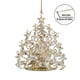 thumbnail image 2 of Adorno navideño de reno acrílico con efecto cristal | Escena navideña en 2D con detalles dorados | Decoración colgante iluminada de 8 cm para árboles y coronas | Regalo festivo, 2 of 3