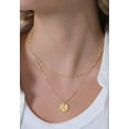 thumbnail image 6 of Elli by Julie & Grace Women Layered Necklace with Disc 925 Silver 18K Gold, 6 of 7