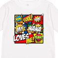 thumbnail image 4 of Inktastic My Nana Loves Me Boys or Girls Long Sleeve Toddler T-Shirt, 4 of 5