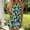 #28Army Green, variant on Byworldtasic Women's Print Halter Jumpsuit Summer Sleeveless Tops Wide Leg Going Out Short Rompers