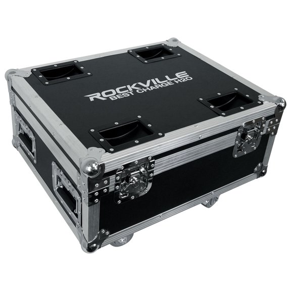 Rockville BEST CHARGE H2O Charging Travel Road Case For (6) BEST PAR H2O Lights