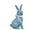 Blue Sitting, variant on JEWLALO Easter Bunny Figurine, Easter Tabletop Decoration, Outdoor Garden Statue Rabbit Craft Ornament, for Home Farmhouse Lawn Tabletop Spring Easter Decors (Brown Sitting)