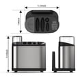 thumbnail image 3 of DYMOND Knife Block Utensil Holder with Dryer and UV Light Kitchen Countertop Storage Silver, 3 of 6
