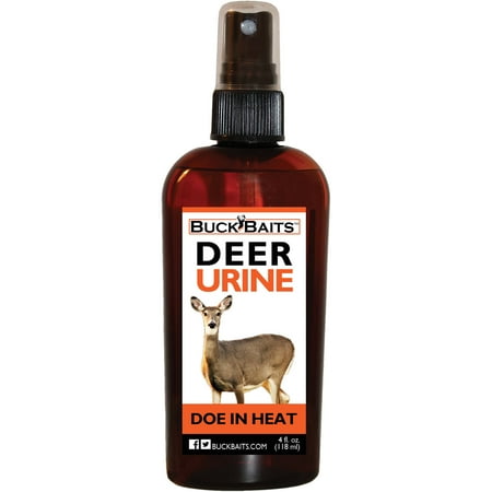Doe Urine Deer Scent - Buck Baits Doe In Heat Estrus Deer Urine Lure ATA approved 4 oz.