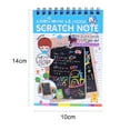 thumbnail image 5 of Yesbay Scratch Art Notebook Kids Rainbow Colorful Scratch Art Kit Drawing Painting Paper Notebook with Drawing Stick Gift, 5 of 5