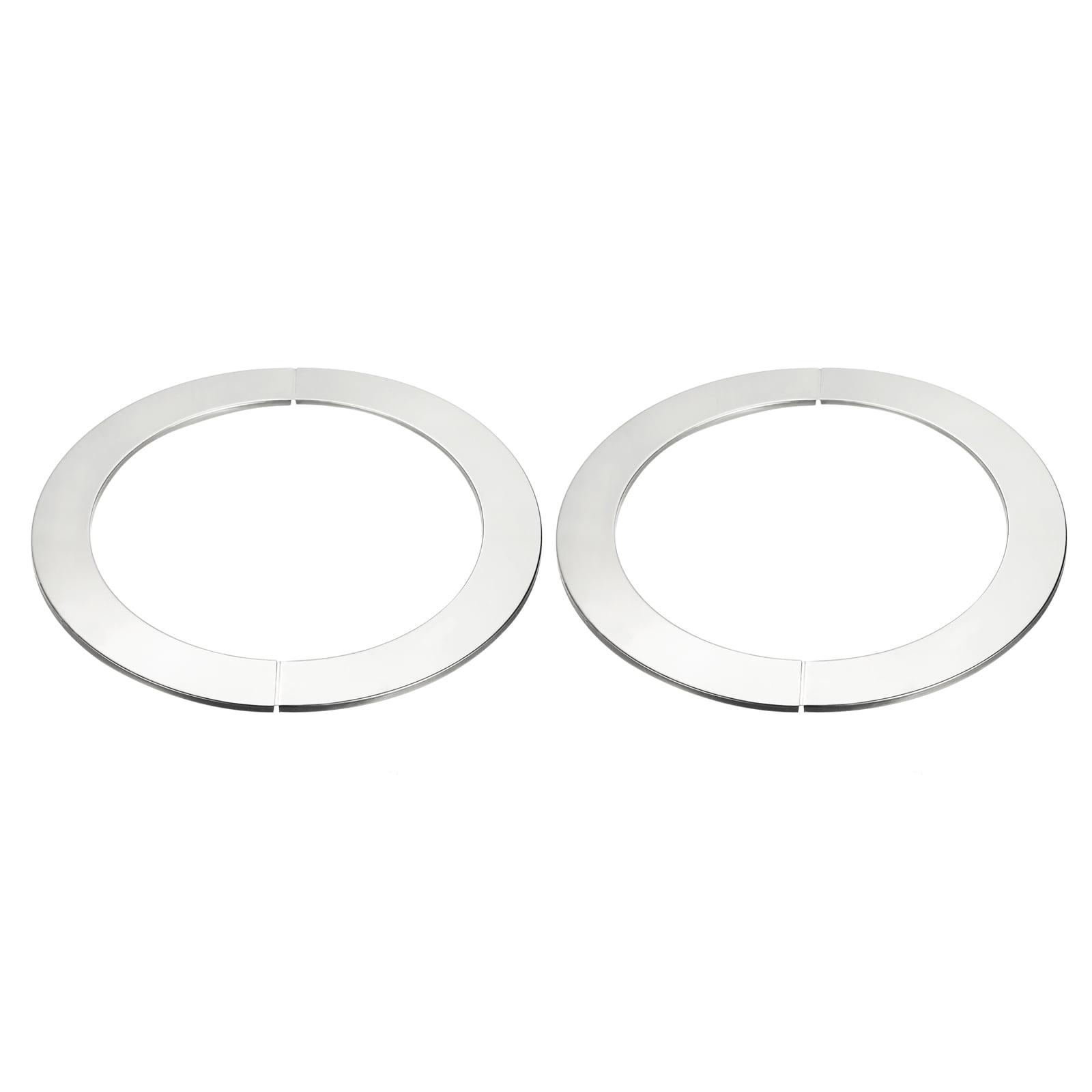 201 Stainless Steel Round Escutcheon Plate for 27mm Diameter Pipe 2Pcs uxcell Wall Split Flange 