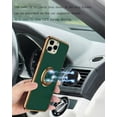 thumbnail image 6 of Case for iPhone 11 Pro Max Case 6.5" Phone Cases with Ring Holder Kickstand Silicone Electroplated Shock-Absorption Soft Flexible TPU Bumper Cover - Green, 6 of 14