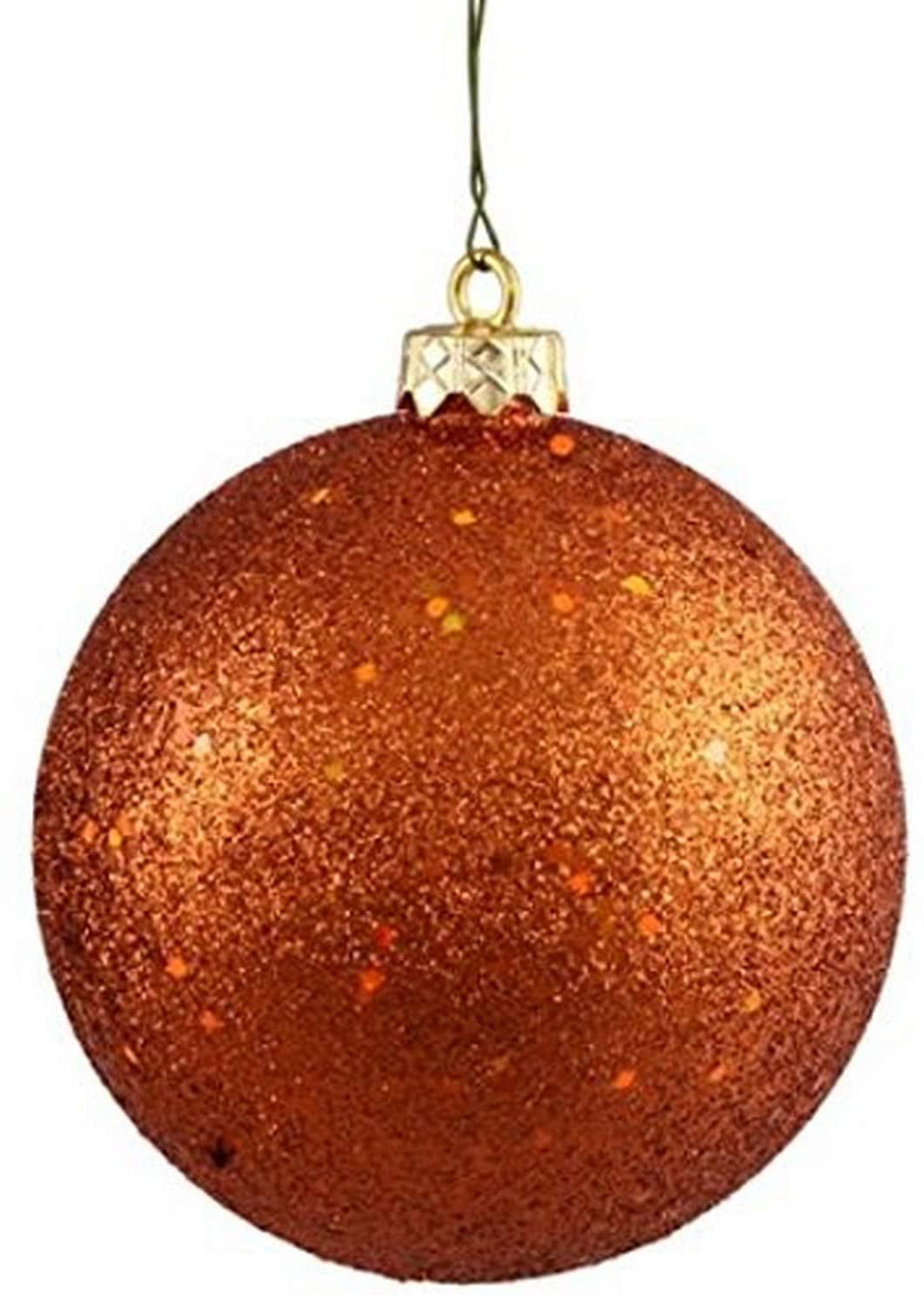 GOLD GLITTER STAR MULTI-COLORED GLASS BALL HOLIDAY CHRISTMAS ORNAMENTS NIB 