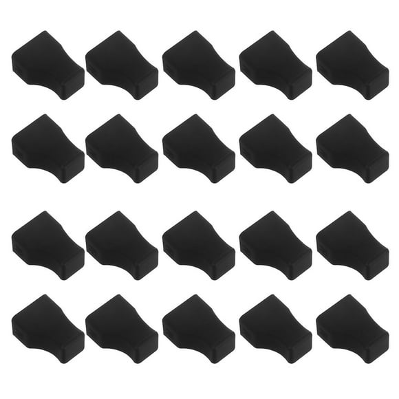 HEALEEP 24Pcs Leakproof Black Silicone Syrup Pump Covers Reusable Stopper Caps for Bottle Dispensers