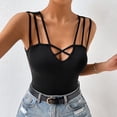 thumbnail image 6 of Jowamay Criss Cross Tank Tops for Women V Neck Sexy Sleeveless Slim Fitted Tank Tops Summer Casual Shirts for Travel, 6 of 9