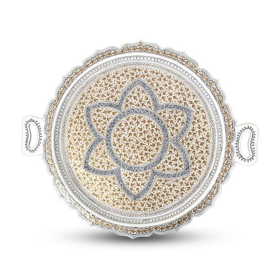 Kashmiri Papier Mache Round Tray