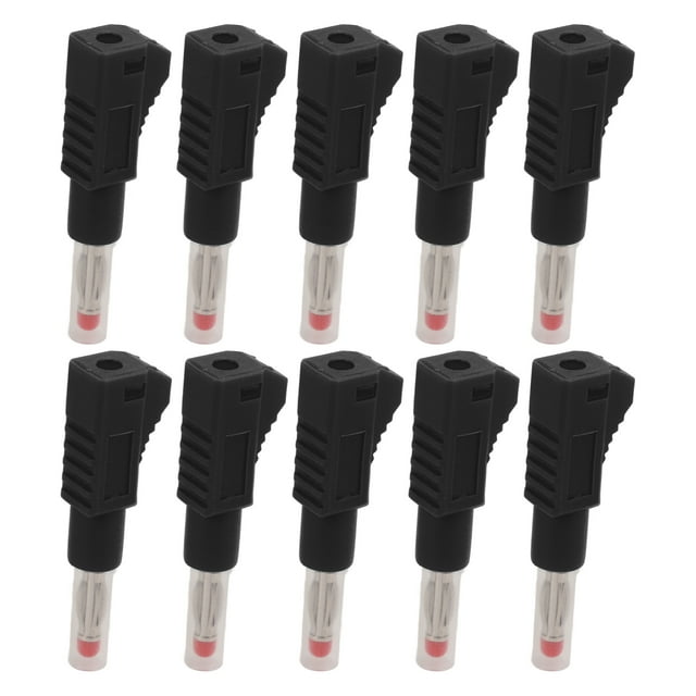 Fil de Haut-Parleur Rétractable, Fiche Banane Empilable Isolée 4mm 10 Pcs pour Équipement Numérique 3C Rouge, Noir, Jaune, Bleu, Vert
