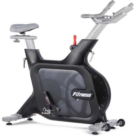 Quiet Electromagnetic Resistance Stationary Bike for Home | Mobility Wheels | 32-Level Resistance & Adjustable Seat