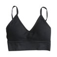 thumbnail image 1 of Qarigey Tops cortos sexys para mujer, Top de tubo, ropa de calle femenina, camisola sin mangas sin costuras Ropa interior negro, 1 of 6
