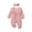 Pink, variant on GiLiling Baby Girl Romper Infant Fall Winter Clothes Ruffle Sweater Long Sleeve Bodysuit Jumpsuit and Headband (Wine, 3-6 Months)