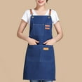 thumbnail image 3 of Travelwant Chef Apron, Cotton Canvas Cross Back Apron with Pockets for Women and Men,Adjustable Strap and Large Pockets Apron,Kitchen Cooking Baking Bib Apron, 3 of 7
