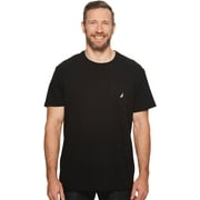 Nautica Men's Big & Tall Solid Crew Neck Short-Sleeve Pocket T-Shirt, True Black, 2X Big